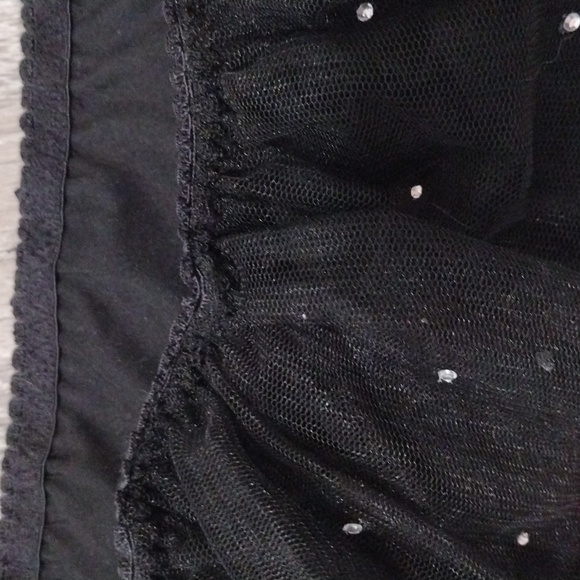 Victoria's Secret Large Thong Panty with black ruffles and Sequins - Picture 3 of 4